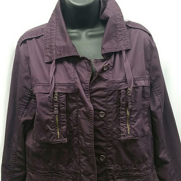 Plum Purple Lightweight Jacket Size Medium - Picture 2 of 8